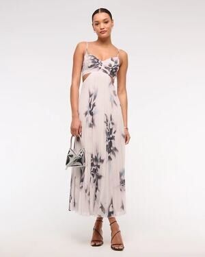 Abercrombie & Fitch The A&F Giselle Babydoll Maxi Dress XL Floral Wedding Guest